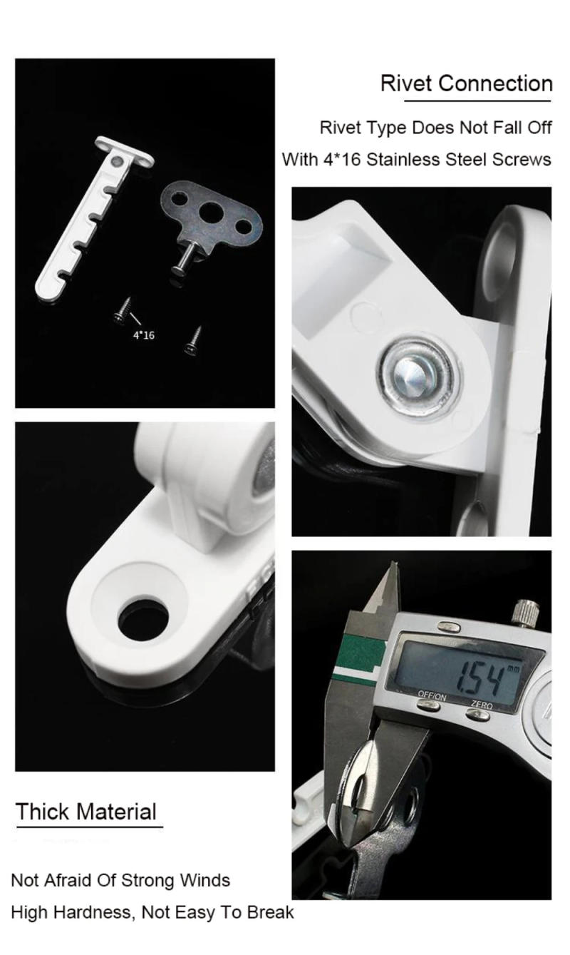 Description Picture 6 of itemWindow Limiter Latch Position Stopper Casement Wind Brace Home Security Door Windows Sash Lock Child Safety Protection