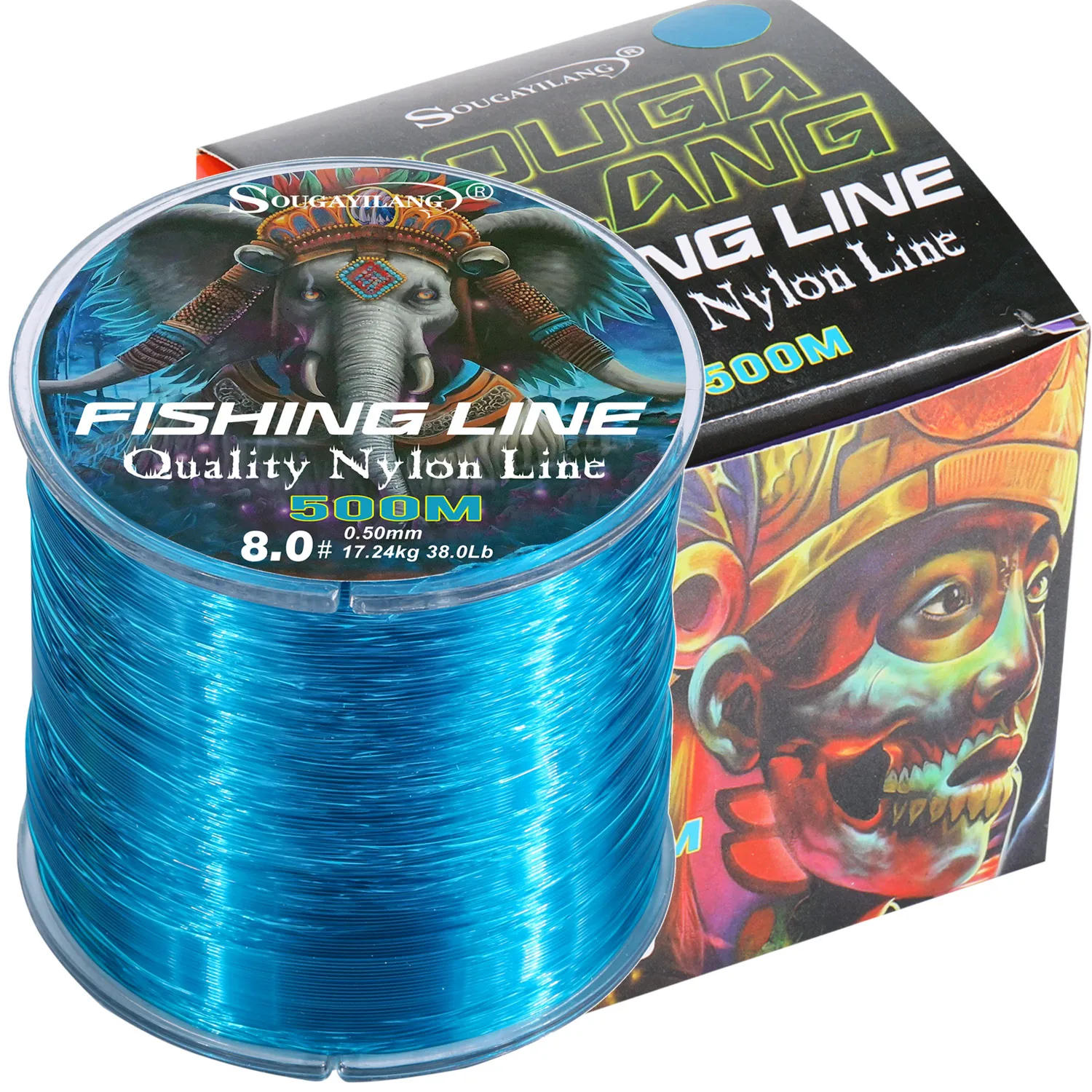 Description Picture 3 of itemSougayilang 500m Nylon Fishing Line Max Drag 7-38LB Super Stronger Nylon Line Japan Monofilament Coating Carp Fishing Tackle