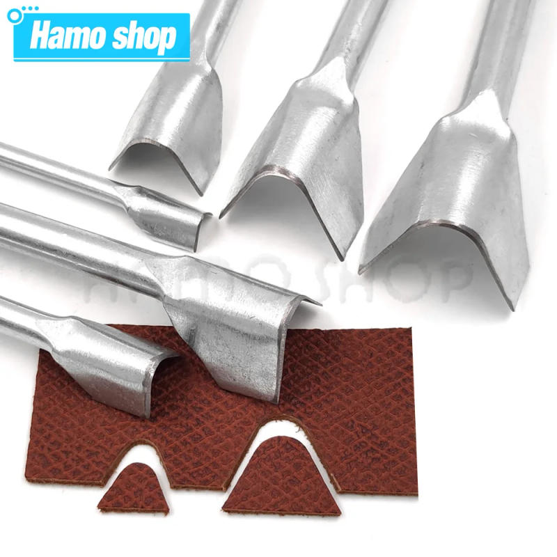 Description Picture 2 of item1PC Half-Round Cutter Punch Tools Leather Craft DIY Leather Belt Wallet Strap Cowhide Punches Set Leathercraft Tools