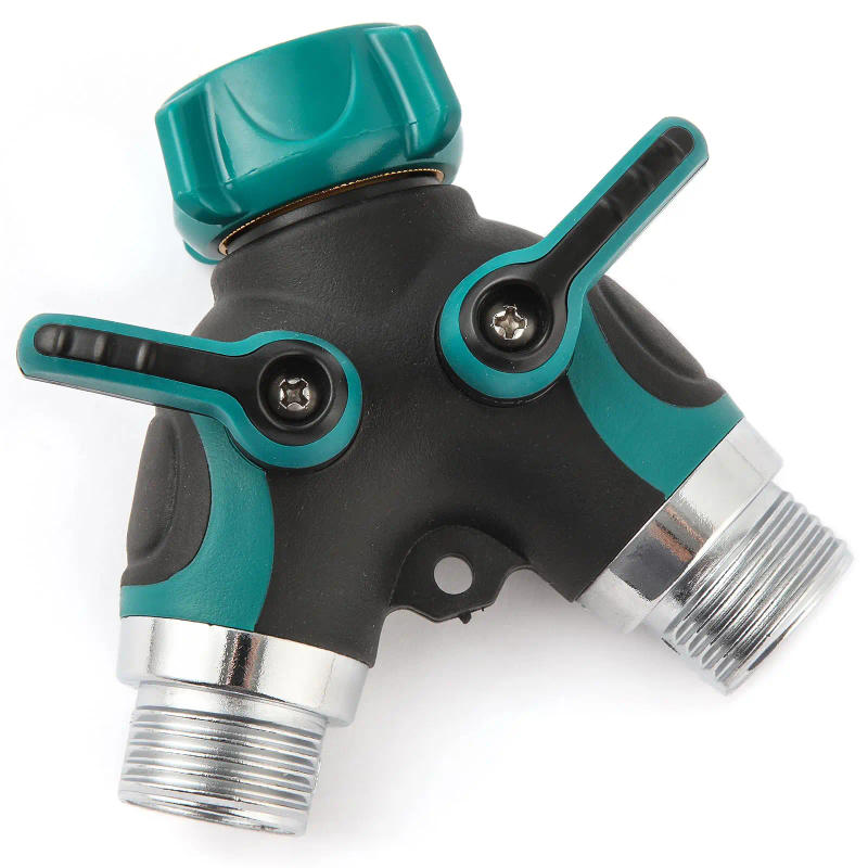Description Picture 2 of itemY-Type Garden Hose Splitter Garden Hose Connector with Faucet Watering Shut Off for Landscaping Flower Planting Irrigation