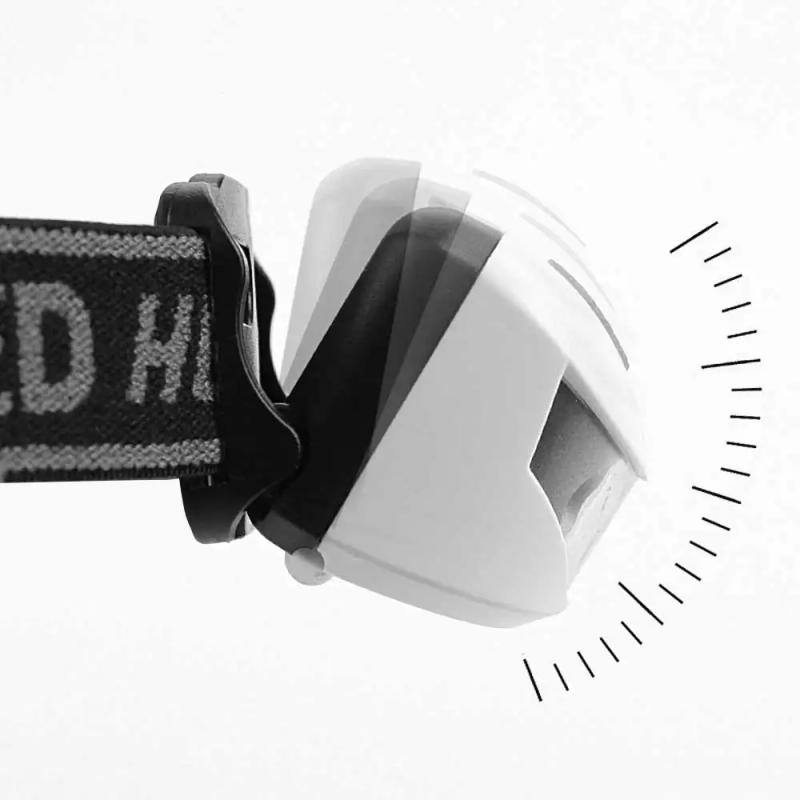 Description Picture 4 of itemMini Headlight Use 2 AAA Battery Powered Red Light Flash White Headlamp LED Head Light Torch Emergency Lantern For Night Fishing