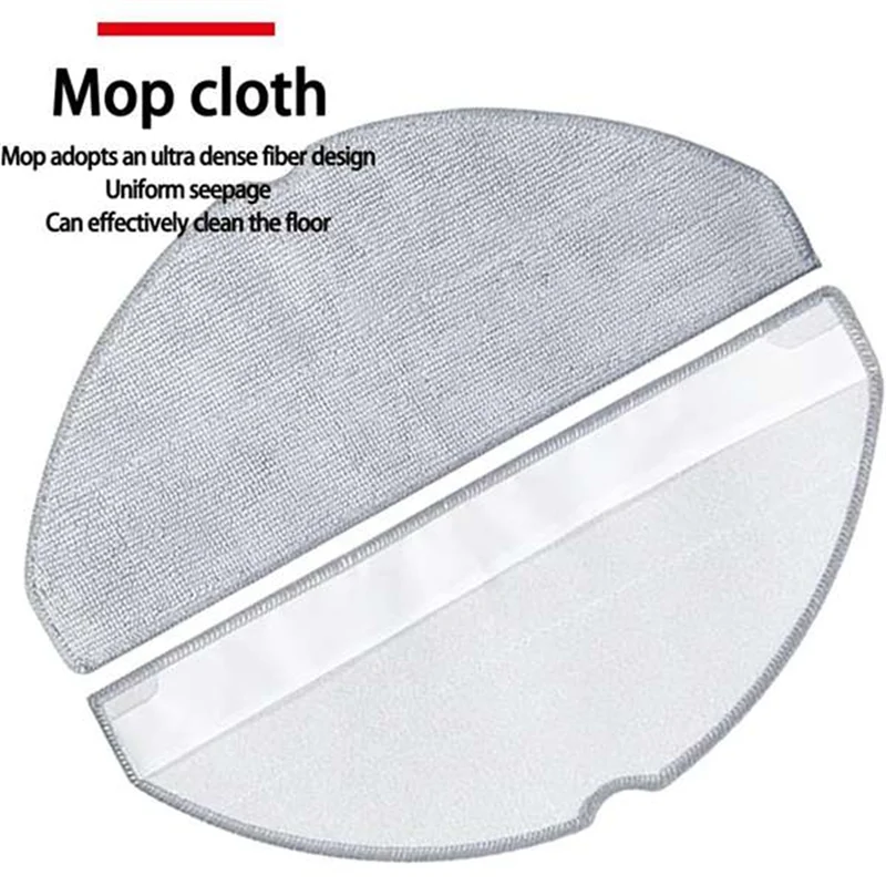 Description Picture 5 of itemMain Brush Side Brush HEPA Filter Mop Cloth For Xiaomi S20 D106 E12 E10 B112 Vacuum Cleaner Replacement Parts