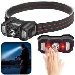 Mini LED Headlamp IPX4 Waterproof Emergency Head Flashlight 1000mAh Powerful Headwear Lantern for Outdoor Fishing Camping Hiking