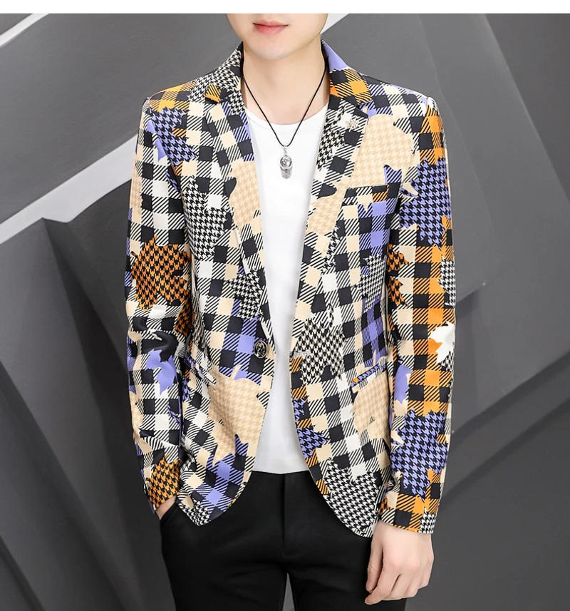 Description Picture 3 of itemSpring and Autumn Clothing New Fashion Handsome All The Fashion Men's Business Small Suit Korean Version Slim All The Matching