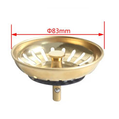 Talea 8.3CM Kitchen Sink Filter Plug Gold Drain Plug Sink Drain Plug