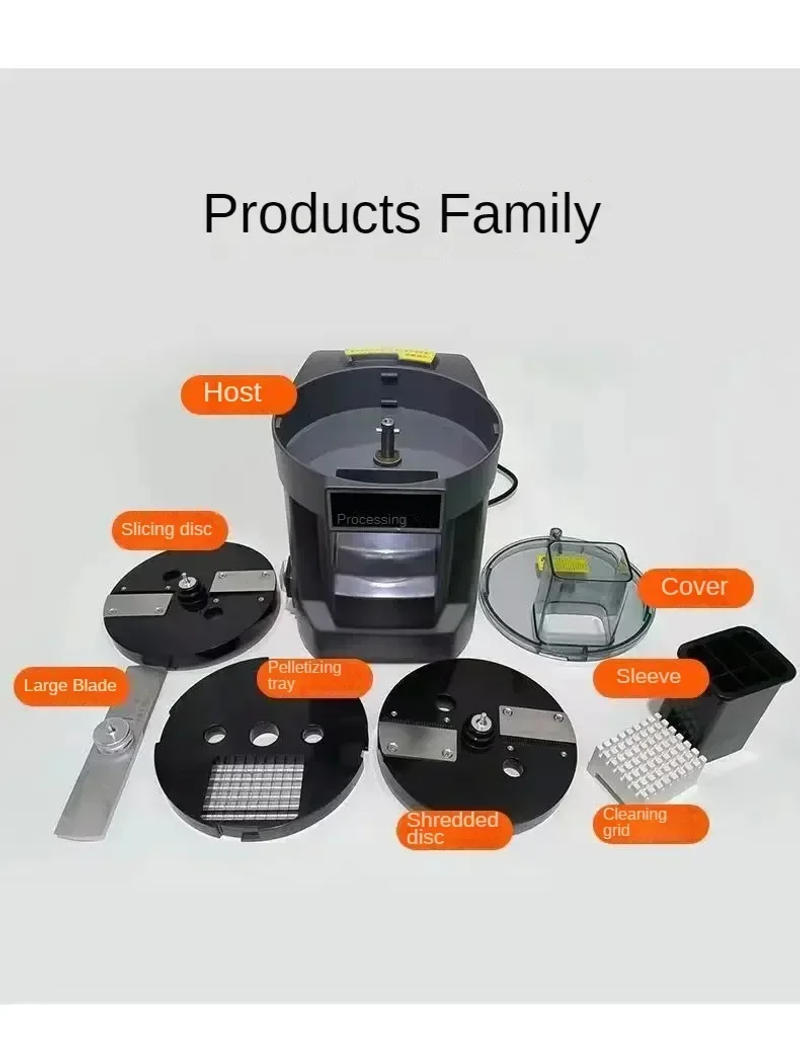 Description Picture 4 of itemVegetable Cutter Commercial High Power Family Party Multifunctional Automatic Dicing Slicing Shredding Chopp Vegetable