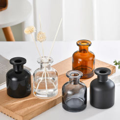 1PC 50ml Fragrance Diffuser Bottle Household Products Empty Aromatherapy Glass Bottle Natural Reed Oil Diffusers Sticks