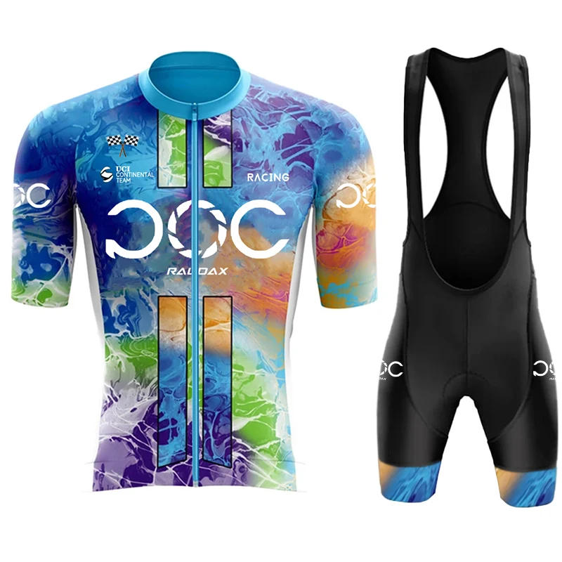 Description Picture 5 of itemRAUDAX POC New Men's Cycling Set Road Bicycle Breathable Cycling Suit Bib Shorts Cycling Set Summer Cycling Team Training Suit