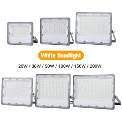 LED Flood Light IP66 Waterproof Spotlight Floodlights Outdoor Patio Street Courtyard Garden Street Gate Wall Grey Spot Lighting