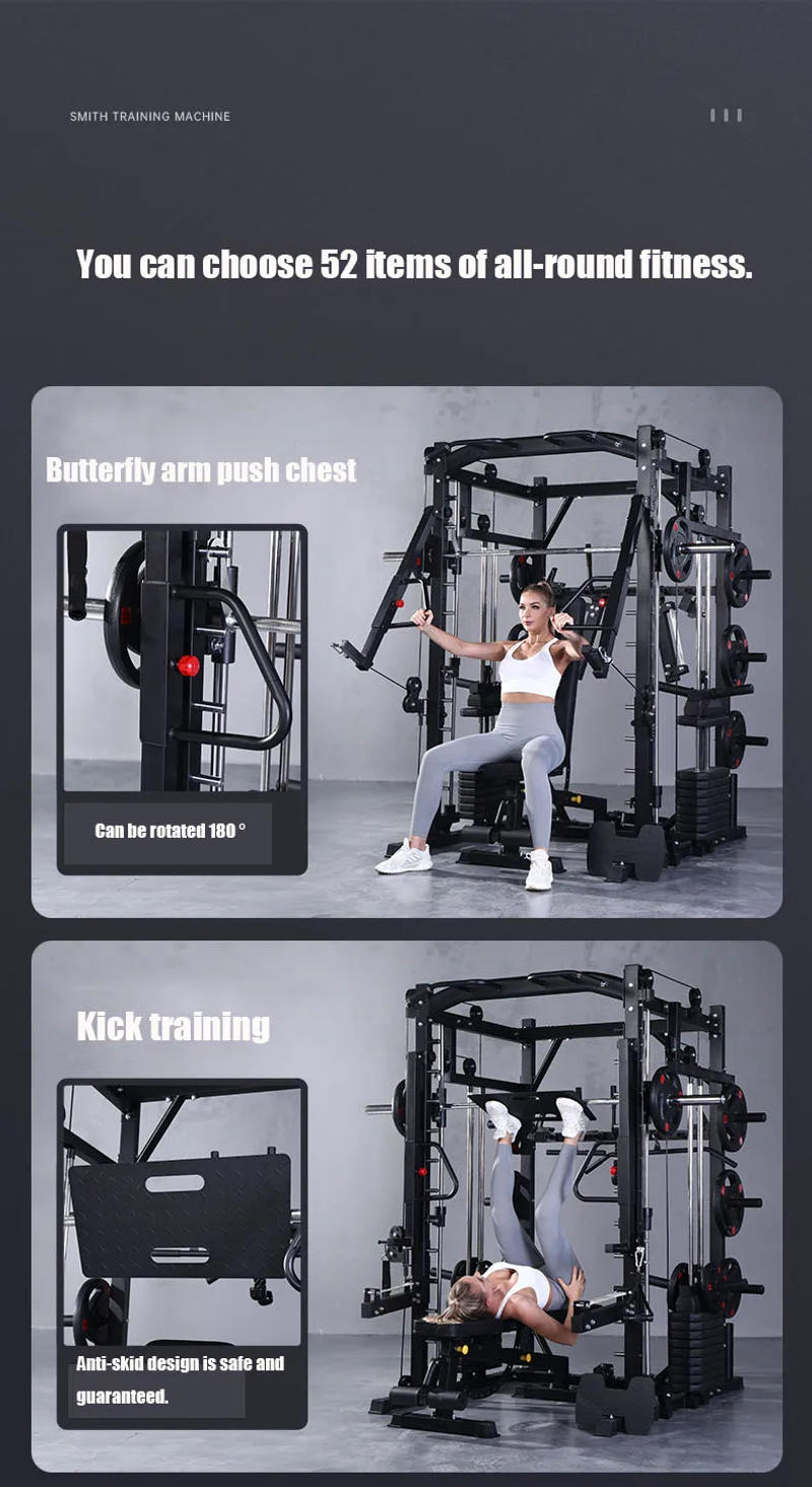 Description Picture 6 of itemMulti-functional Household Gym Equipment, Smith Rack, Integrated trainer, Commercial Fitness Equipment