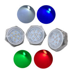 SS316 Housing 27W 1/2"NPT RGBW Color Remote Phone Changing 12V Skiff Yacht Kayak Transom Under Water Boat LED Drain Plug Lights