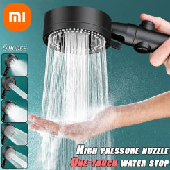Xiaomi 5 Modes Adjustable Shower Head High Pressure Water Massage Water Saving With Hose One Touch Stop Bathroom Accessories Set