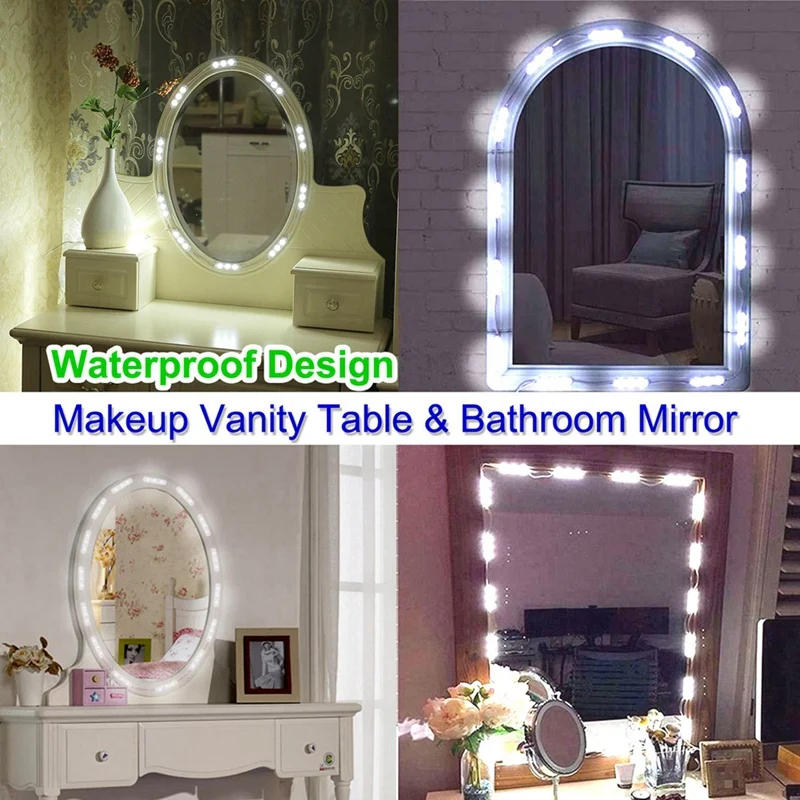 Description Picture 4 of itemLED Vanity Mirror Lights Kit Replacement Spare Parts Vanity Make Up Light Dressing Table Lamp Mirror Lights Strip