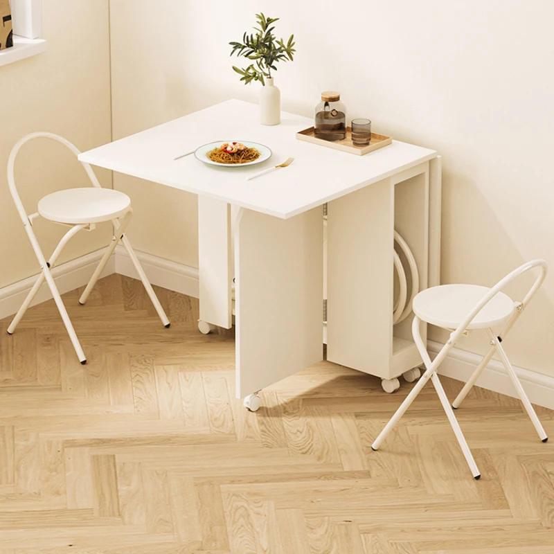 Description Picture 3 of itemFoldable Table Furniture Luxury Industrial Wooden Chairs Study Dinning Tables Sets Garden Tabulka Multifunctional Folding