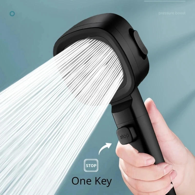 Description Picture 3 of itemHigh Pressure Shower Head 3 Modes Adjustable Filter Shower Head Set New Smart Bathroom Shower Head Accessories Sprayer