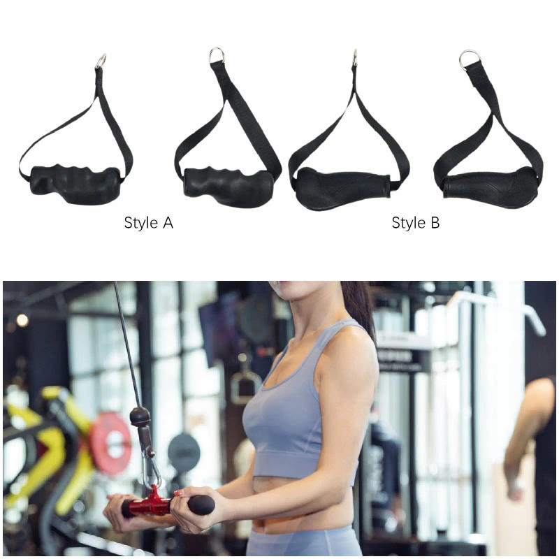 Description Picture 5 of item2Pcs Exercise Handles Accessories Replacement Comfortable Versatile Grips for Cable Machine Pulleys Pilates Fitness Workout Yoga