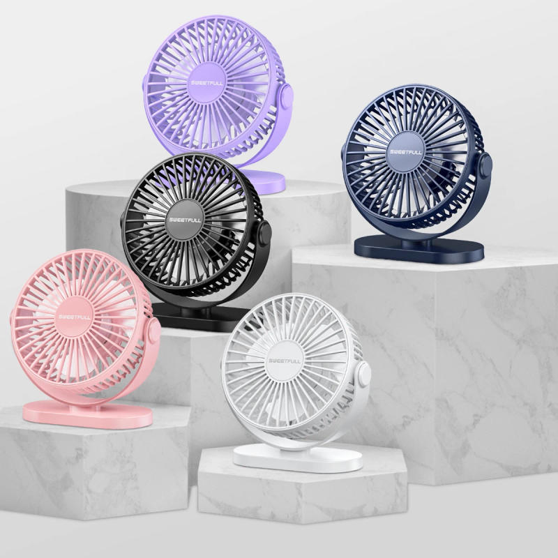 Description Picture 4 of itemDesktop Wall Mounted Mini Electric Fan Mute 3 Speed Adjustment Portable USB Fan For Home Desk Office