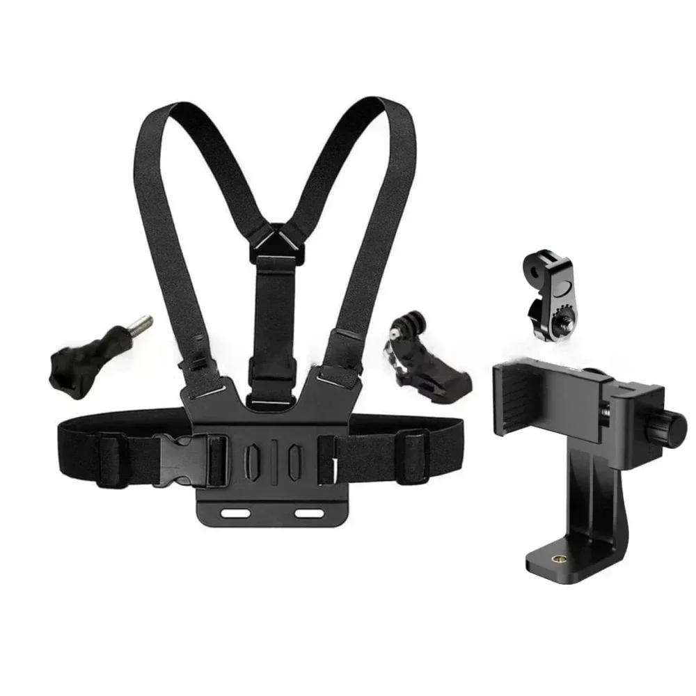 Description Picture 6 of itemHands Free Adjustable Phone Chest Strap Holder Stand Universal Stabilizer Selfie Stick Monopod for IPhone GoPro Go Pro Tripod