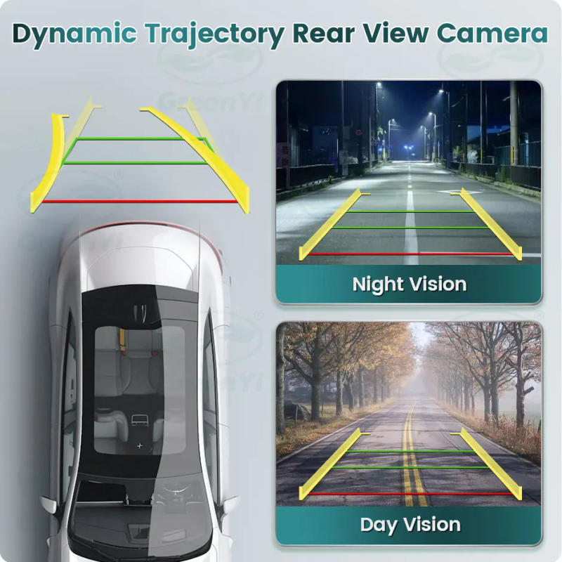 Description Picture 3 of item2025 New Dynamic Trajectory AHD 1080P Car Rear View Camera Intelligent Track Guide Line For Universal Vehicle Backup Reverse
