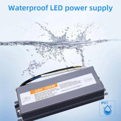 Waterproof Power Supply IP67  Lighting Transformer AC110V~220V To DC 12V 24V LED Driver 10W 20W 50W 100W 400W Outdoor Adapter