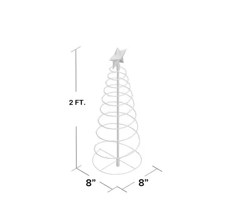 Description Picture 4 of itemSolar Wrought Iron Christmas Tree Lights LED Ground String Lights Dustproof IP65 Outdoor Patio Garden Lawn Atmosphere Lights