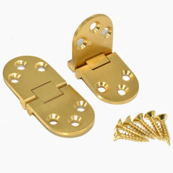 2 Pcs Flip Round Table Pure Copper Furniture Hardware Accessories Hinge 180 Degree Flap Concealed Folding Table Hinge