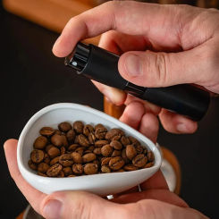 Coffee Beans Dose Trays White Pottery Teaspoon Ceramic Tea Separator Vessel Set Tools Tea Spoon Trays Manual Grinder Accessories