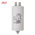 450V Motor Running Capacitor 20uf 25uf With Nut 50x90mm StartingCapacitor Insert Capacitor M8 Cable Model Single-phase Motor