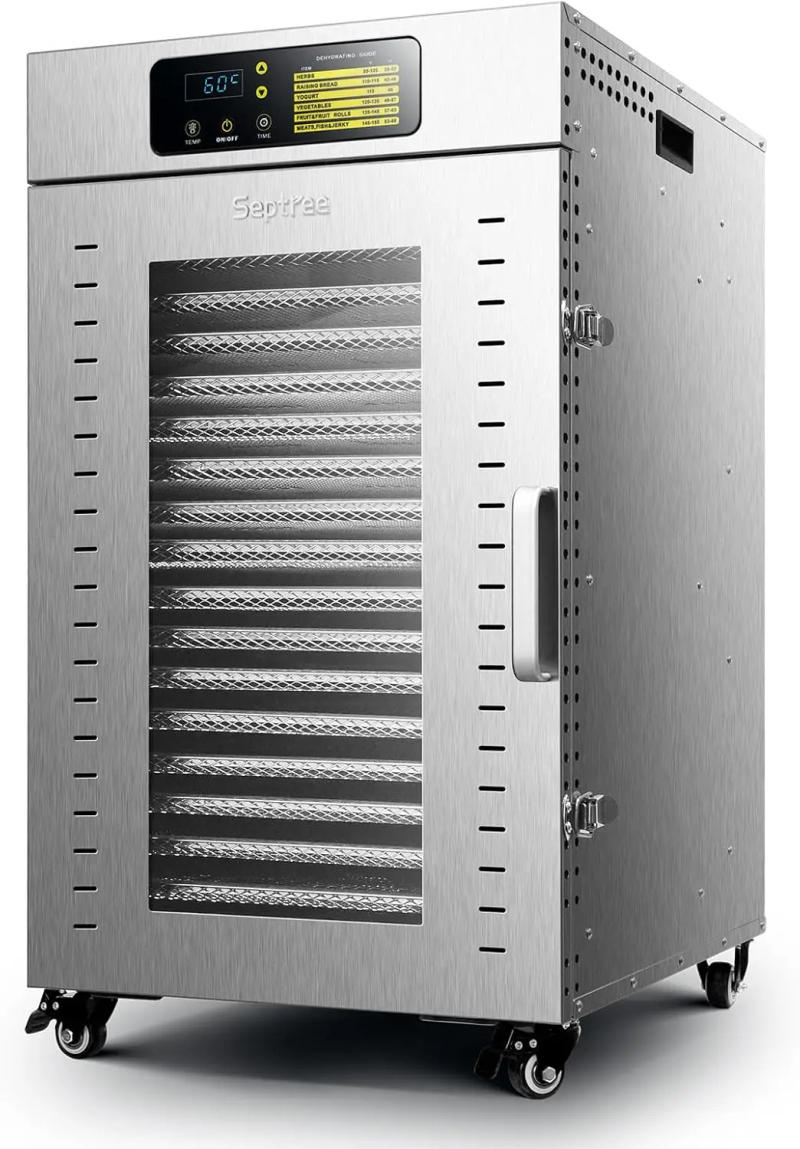 Description Picture 2 of itemCommercial Food Dehydrator 18 Trays 1500W Large Capacity 32.6ft² Food Dryer Machine for Jerky Meat Fruit Herbs Full Stainless