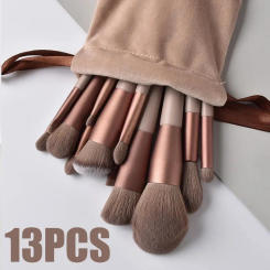 13Pcs Professional Makeup Brushes Set Soft Fluffy for Foundation Blush Powder Eyeshadow Kabuki Blending Makeup Brush Beauty Tool