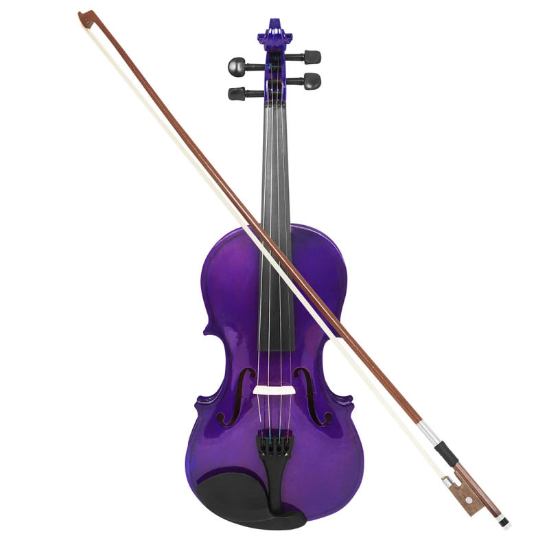 Description Picture 5 of item4/4 Violin Solid Wood Purple Acoustic Violin Professionals Handcrafted Violin   for Beginners Stringed Instrument