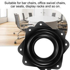 3/4/6 Inch Heavy Duty Steel 360 Degrees Rotating Seat Swivel Base Mount Plate For Bar Stool Chair Table Applications Tools