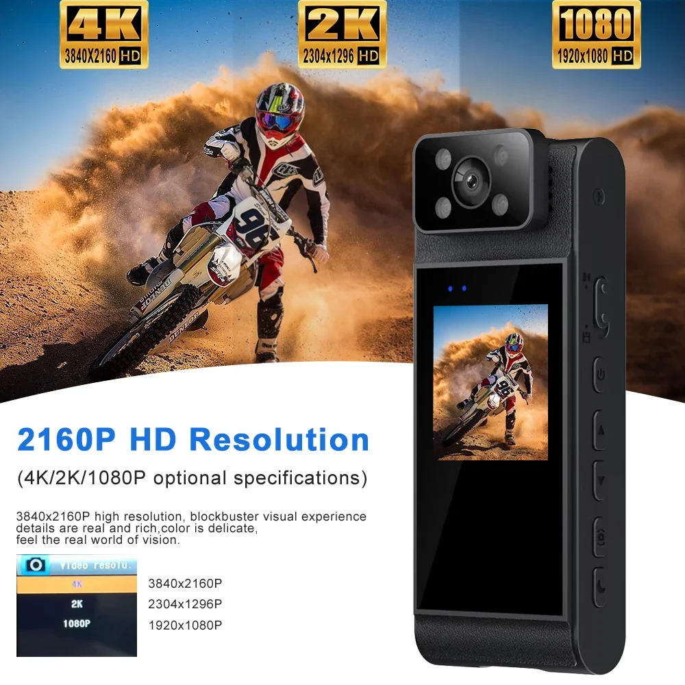 Description Picture 3 of itemWifi 4K HD Mini Camera Portable Digital Video Recorder Body Camera Night Vision DVR Miniature Camcorder New 2024