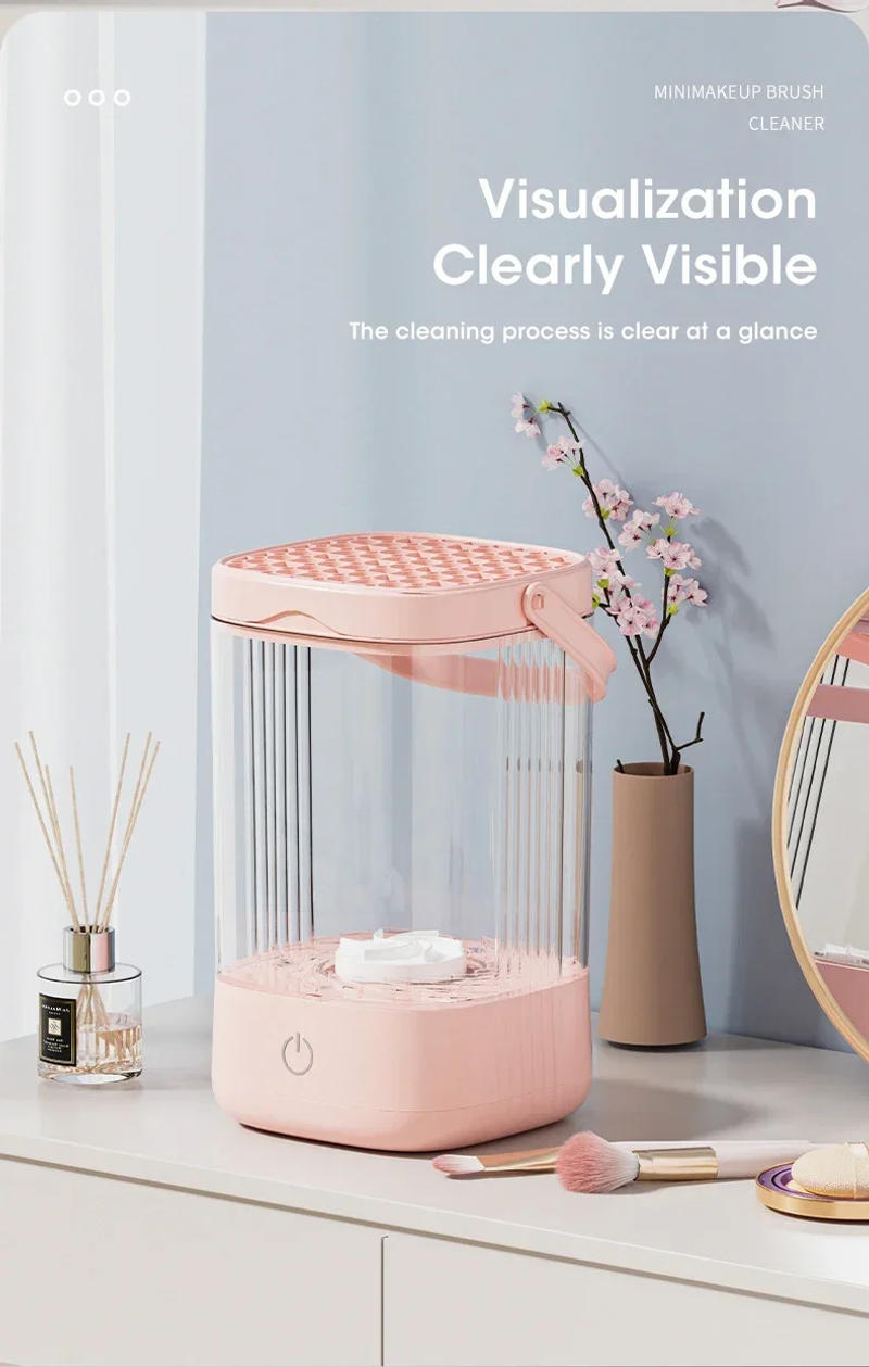 Description Picture 5 of item3 In 1 USB Electric Makeup Brush Cleaner Portable Makeup Brushes Lazy Cleaning Brush Tool Automatic Makeup Brush Cleaning