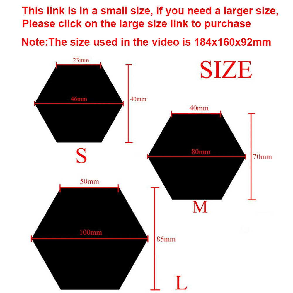 Description Picture 5 of item6/12Pcs Hexagon Acrylic Mirror Wall Stickers Home Decor DIY Removable Mirror Sticker Living-Room Decal Art Ornaments For Home