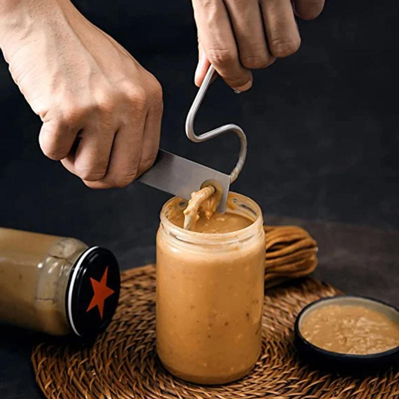Description Picture 2 of itemMonto Peanut Butter Stirrer with Scraper Tool Almond Butter Mixing Tool Butter & Jam Stirrer Multipurpose Kitchen Tool