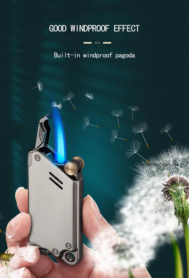 Description Picture 4 of itemUnusual Mechanical Sense Jet Torch Lighter Windproof Waterproof Inflatable Butane Cigarette Lighter Smoking Accessories Cool