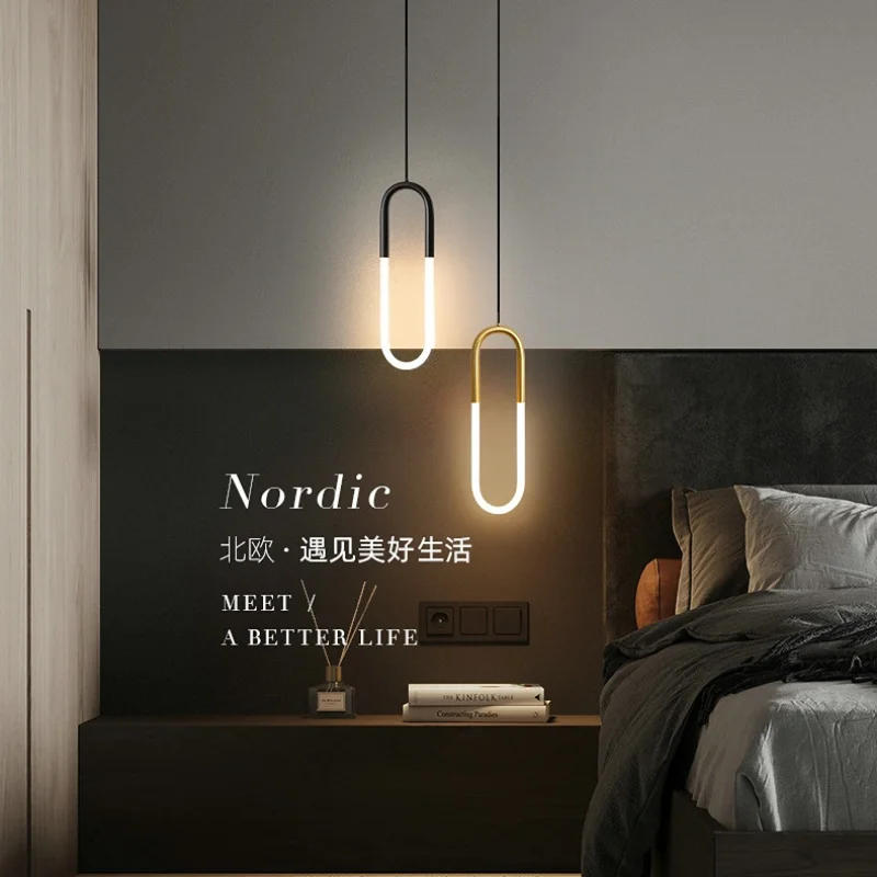 Description Picture 4 of itemModern Led Pendant Lighting Bedroom Bedside Entrance Hanging Lamp Bathroom Indoor Waterproof Decoration Ceiling Lights Nordic