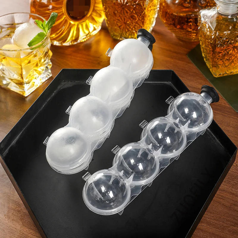 Description Picture 2 of itemNew Ice Ball Mold Ice Ball Maker DIY Ice Cream Moulds Whiskey Cocktail Sphere Round Ice Cube Mold Bar Party Kitchen Accessories