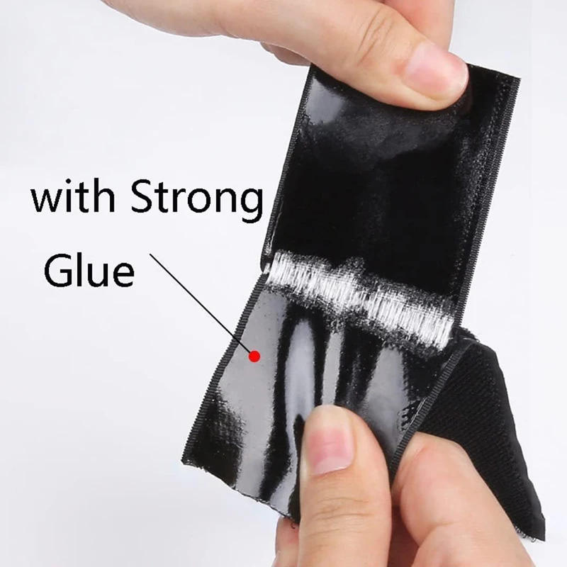 Description Picture 4 of item1M Magic Tape Hook and Loop Strong Self Adhesive Fastener Black White Hook Loop Tape Sticky Back Strip for Sewing Home Mounting