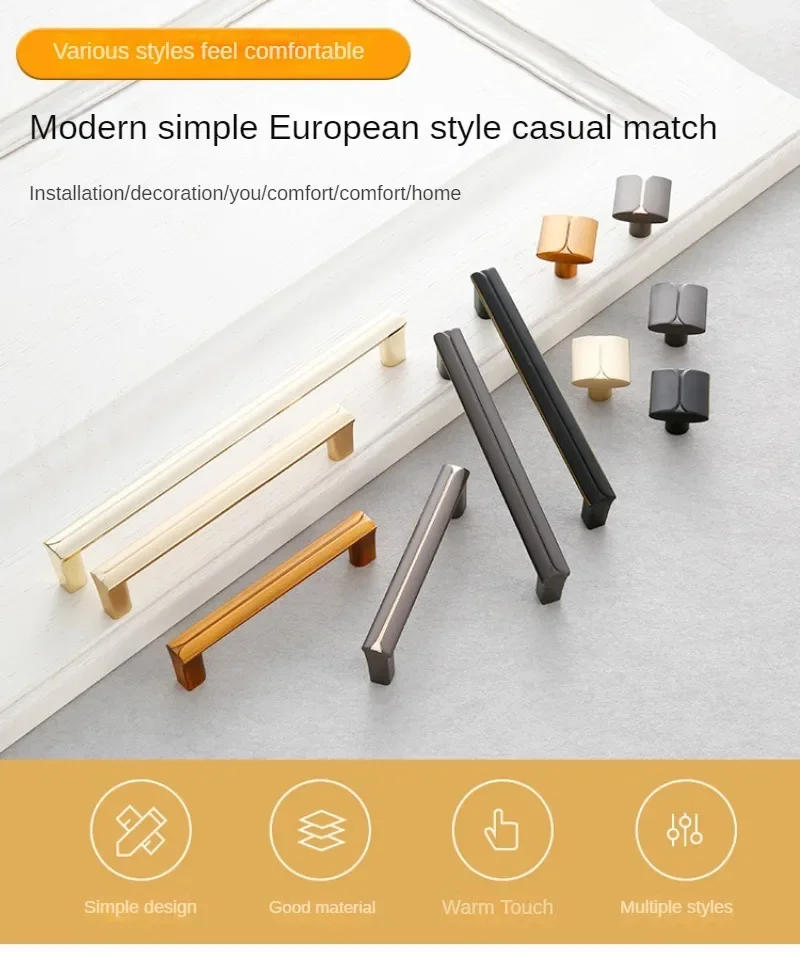 Description Picture 2 of itemLuxury and Minimalist Furniture Hardware Handles American Style Storage Cabinets Wardrobes Wine Cabinets Zinc Alloy Door Handles