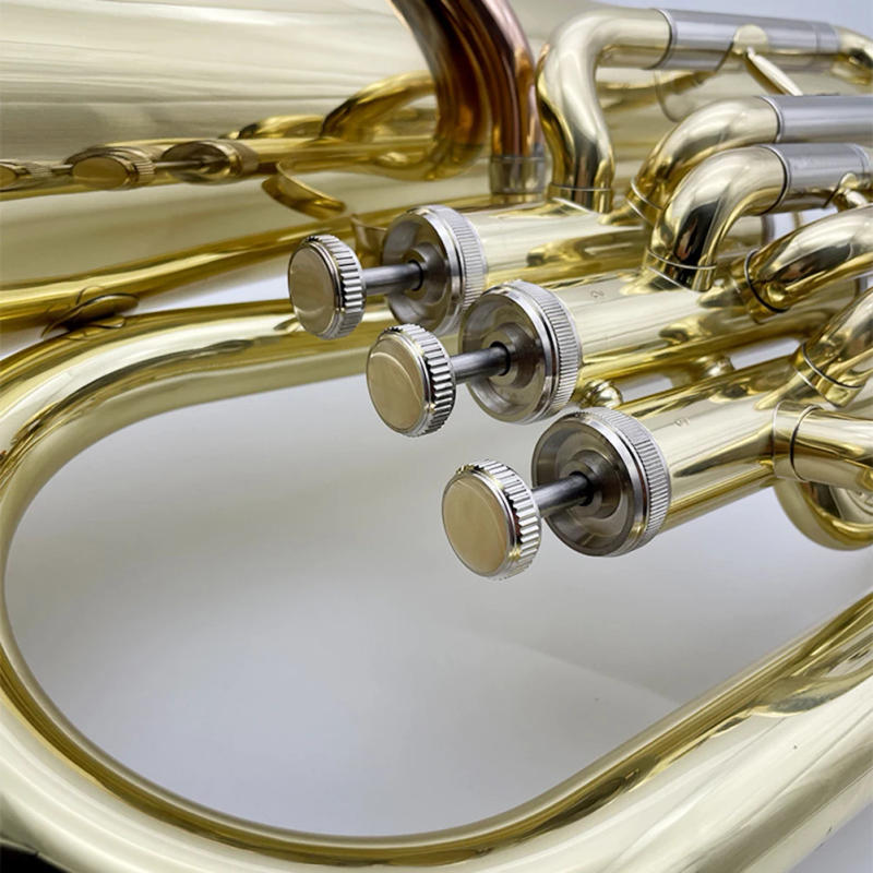 Description Picture 6 of item3 Pcs/set Baritone Horn Part Tenor Horn Baritone Vertical Original Key Rod Hall Connecting Rod Musical Brass Parts
