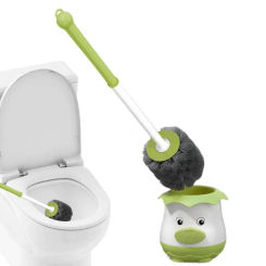Cute Toilet Brush Holder Set Bathroom Lavatory Long Handle Toilet Bowl Brush Cleaner Cleaning Brush Bathroom