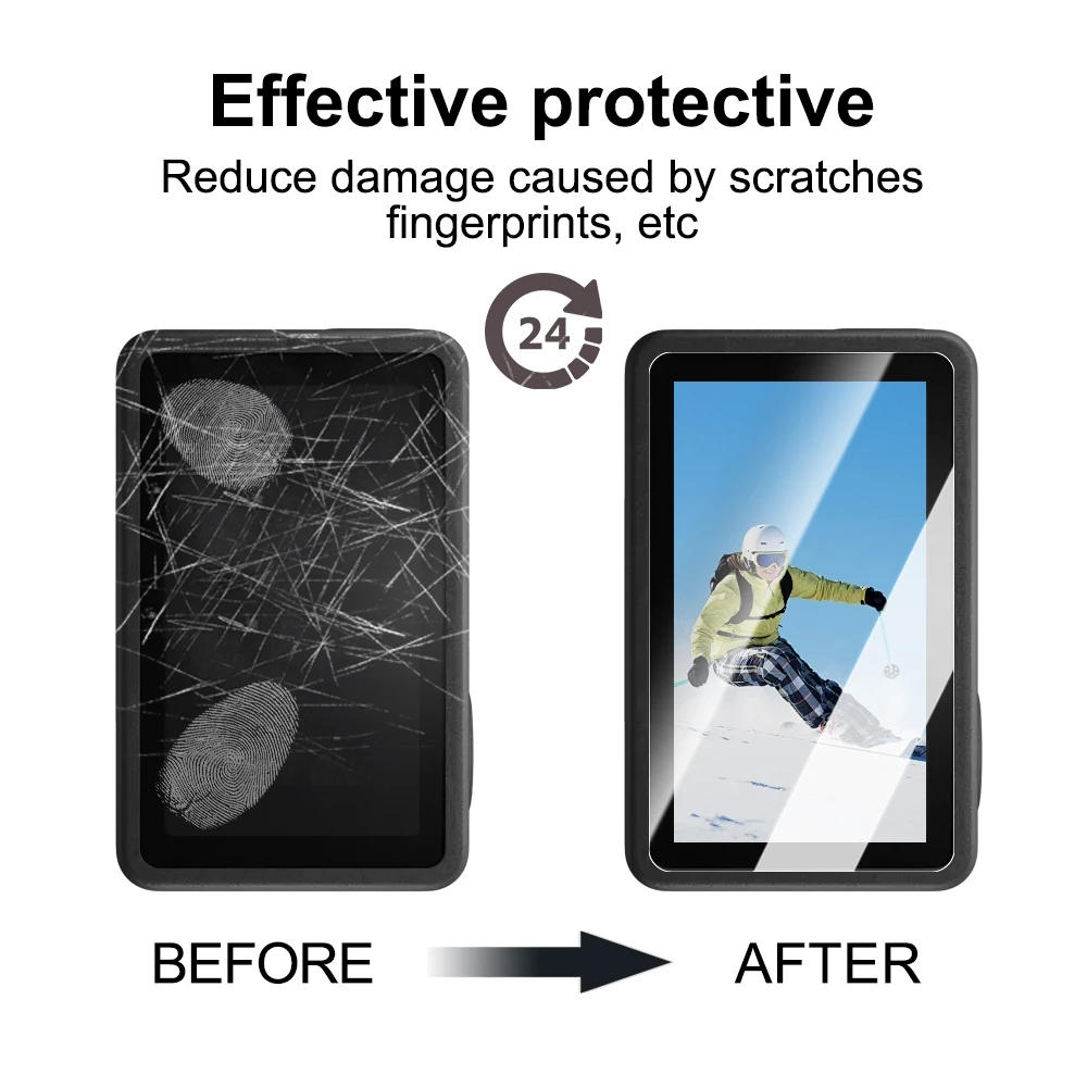 Description Picture 6 of item9in 1 Tempered Glass Camera Screen Protectors for DJI Osmo Action 5 Pro Lens Cover Full Coverage Anti-scratch Protective Films