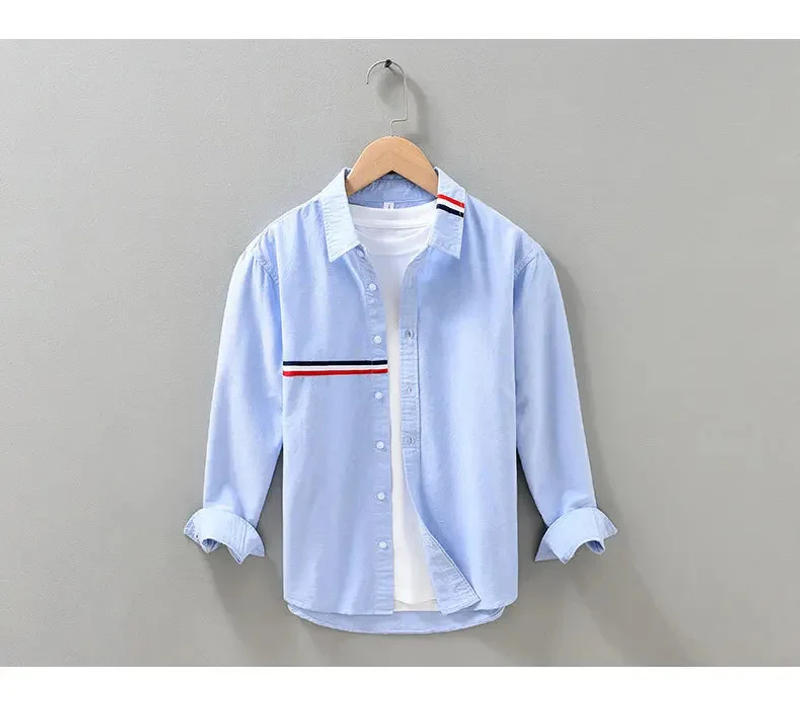 Description Picture 5 of itemSpring Aummer New Business Formal Shirts Men Dress Streetwear Slim Casual Long Sleeve Tuxedo Brand Clothing Tops