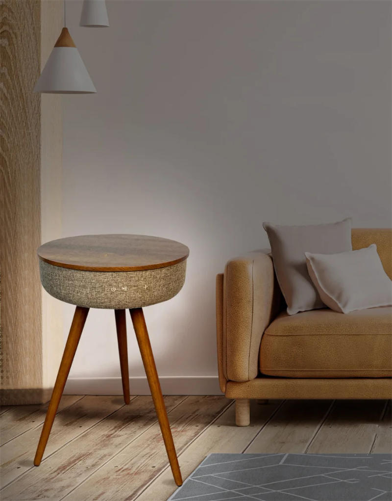 Description Picture 2 of itemSmart Wireless Charging Coffee Table Bluetooth Stereo Audio Sofa Side Table Music Coffee Table with USB Charger