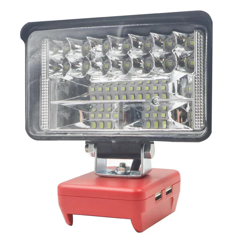 Description Picture 3 of itemCar LED Working Lights Lamp Flashlights Electric Torch Spotlight USB Power Bank For Milwaukee 18V Li-ion Battery High Low Beam