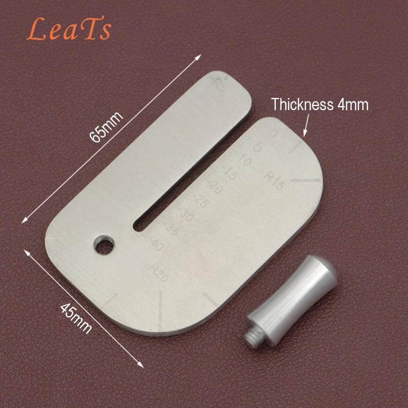 Description Picture 5 of itemLeather Pulling Board Practical Cutting Ruler Tool Punching Puller Stainless Steel Press Plate Leather Cut Auxiliary Accessories