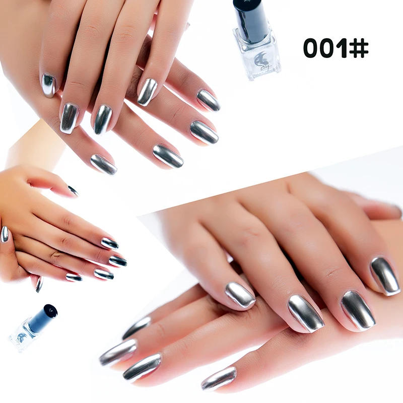 Description Picture 4 of itemMetal Colour Nail Gel Polish Semi Permanent Mirror Gel Varnish Base Top Coat UV Gel Varnish Soak Off Nails Art Glue Nail Polish