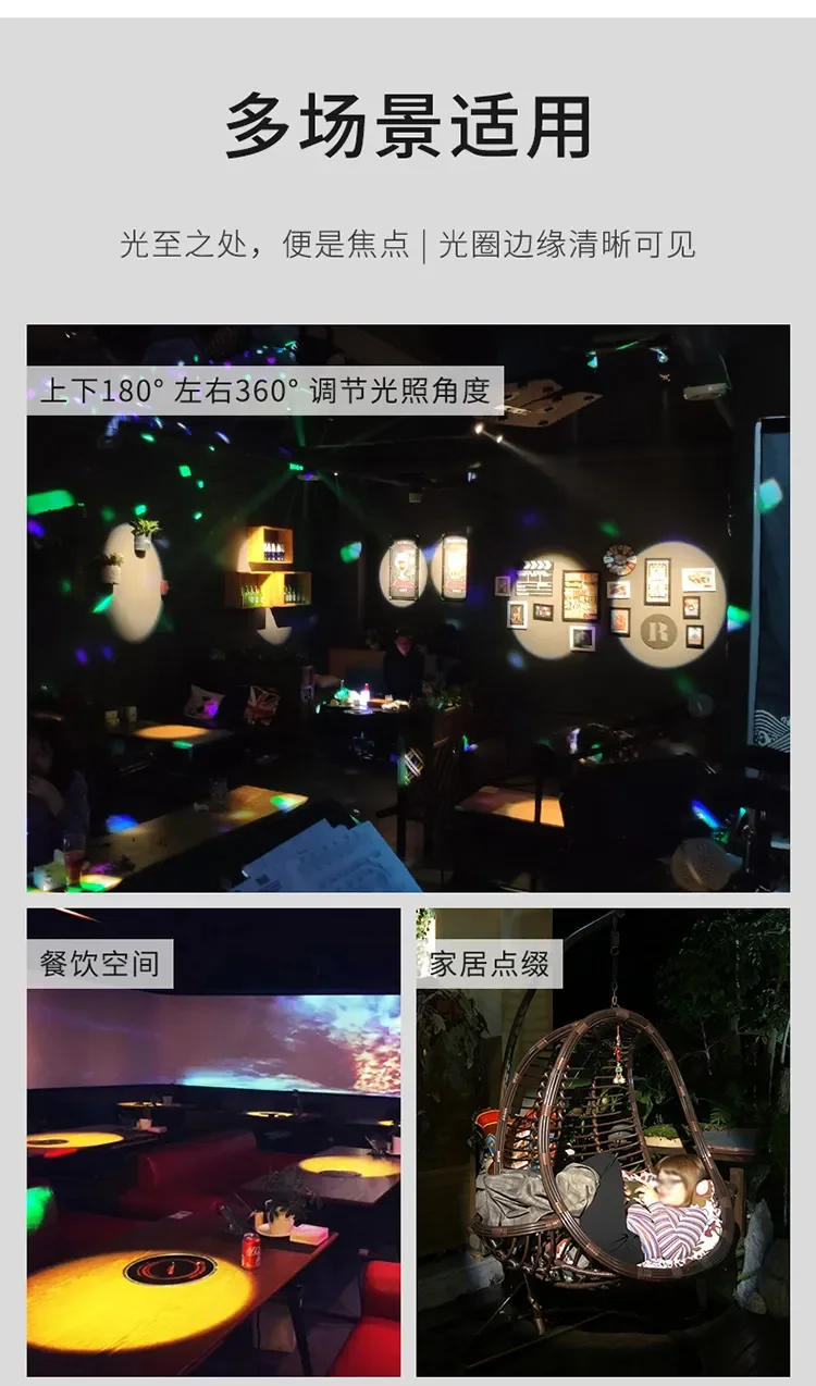 Description Picture 4 of item3/5/7/10/12/15/30W surface mounted ceiling spotlight led bar museum restaurant bar atmosphere light zoom shop aperture light Hot